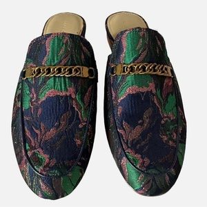 MARC FISHER SHOES — BLUE MULTI FABRIC SHOES